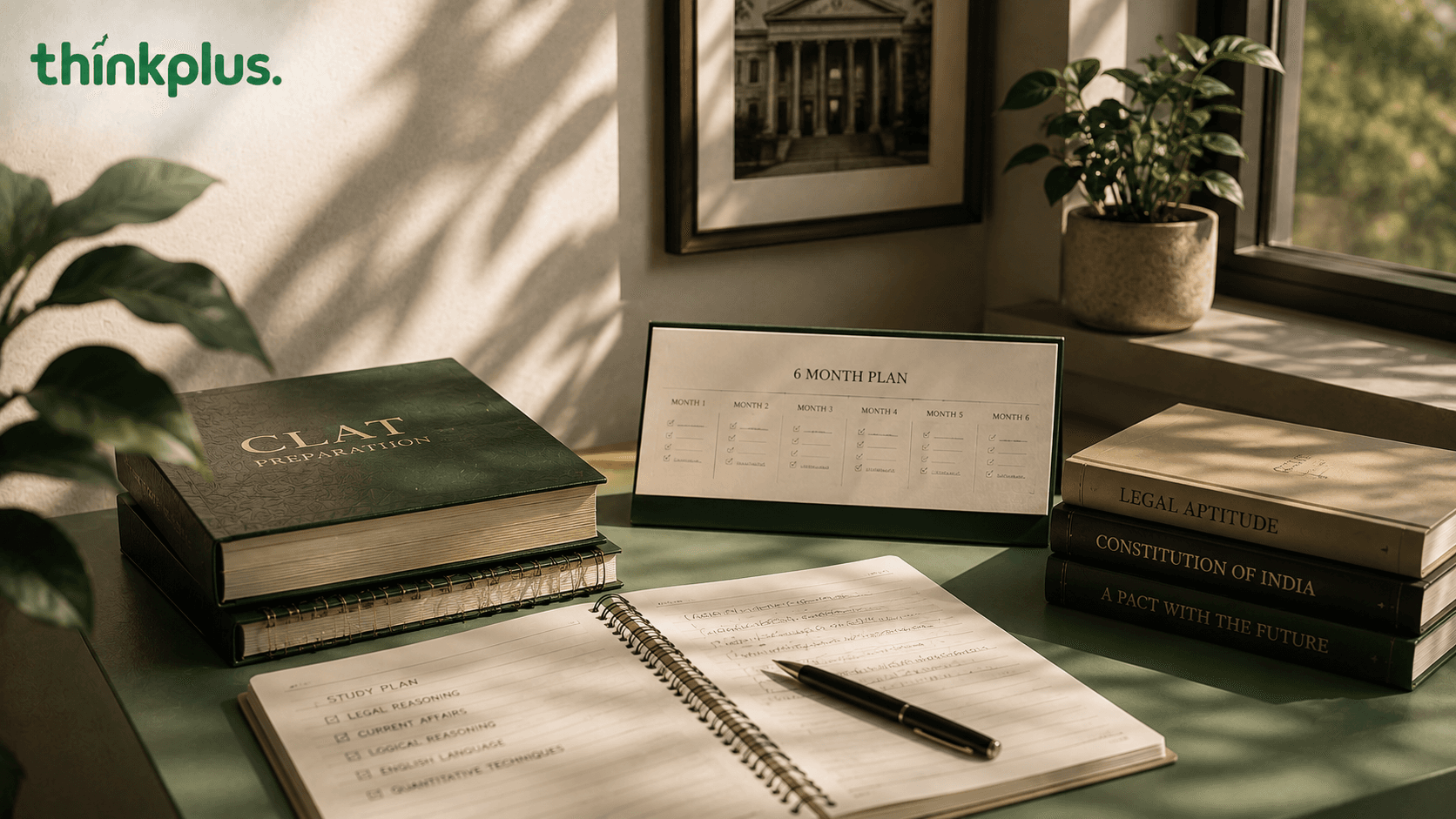 6-Month CLAT Study Plan: Month-by-Month Roadmap to Success